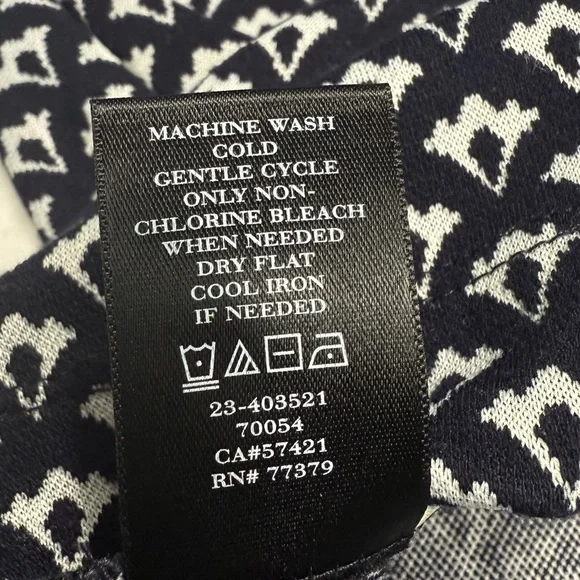 Ann Taylor Black and White Boxy V Neck Short Sleeve Top Size L #1854 - Picture 9 of 9